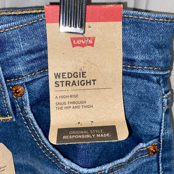 Levi Wedgie straight high rise jeans - Picture 3 of 4